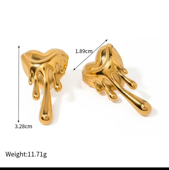 Waterproof Heart Balloons Earrings - Picture 6 of 8